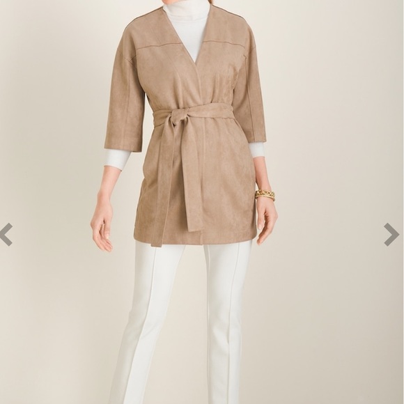 CHICO’S faux suede kimono coat - Picture 2 of 9